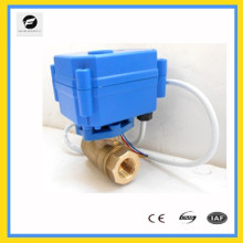 brass mini 3/4" dn20 electric mini servo ball valve for garden hose